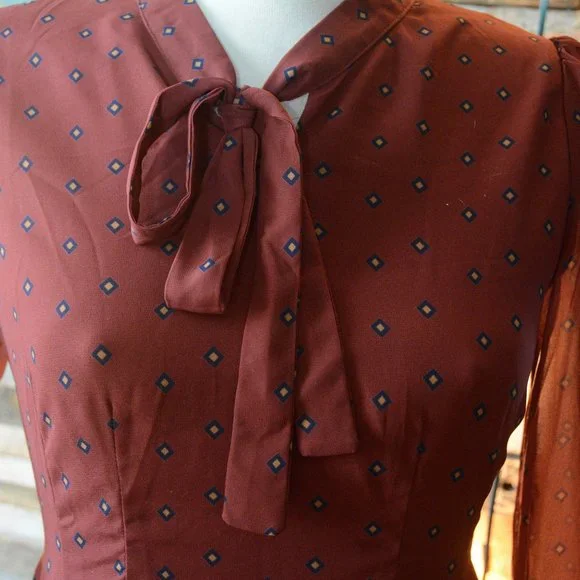 Rust Colour Dress - Picture 4 of 5